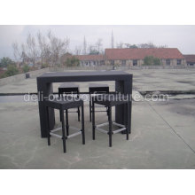 Black Color Tent Rattan Bar Furniture